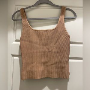 Sculpt Knit Squareneck Tank